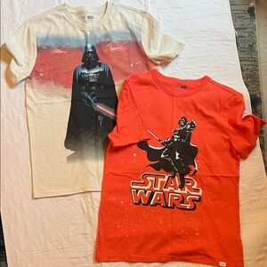 GAP Kids Star Wars Duo Tee Set - Red and Cream Darth Vader Graphics
